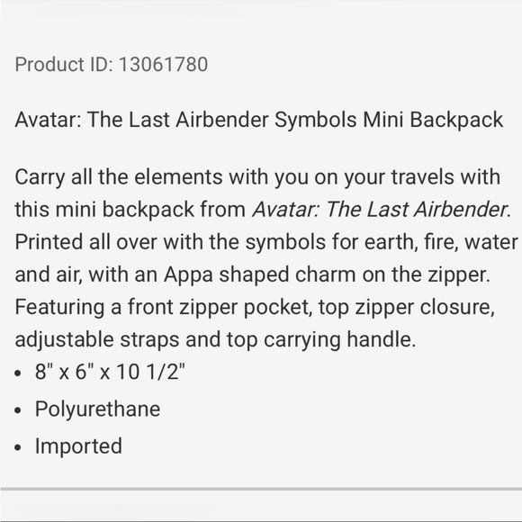 Rare Appa Avatar Hot Topic x Nickelodeon backpack - Picture 5 of 5